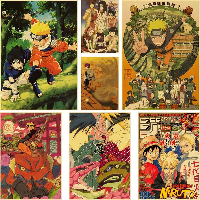 

Vintage Kraft Paper Classic Anime Poster Decor Living Room Decorative Paintings House Pictures Bar Wall Stickers Home Decoration