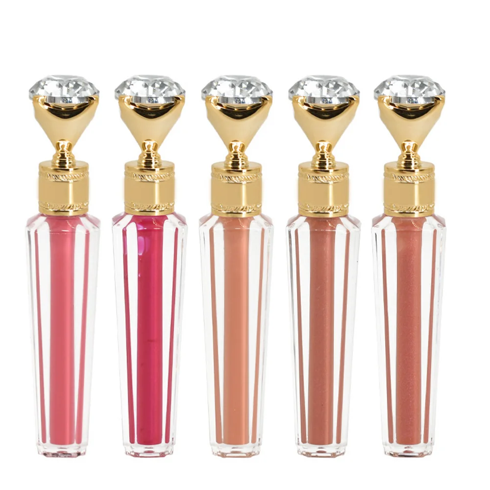 

Private Label 30-color Lipgloss Custom Bulk Diamond Tube Lip Glaze Moisturizer Shimmer Pigment Mirror Pearlescent Gloss Makeup