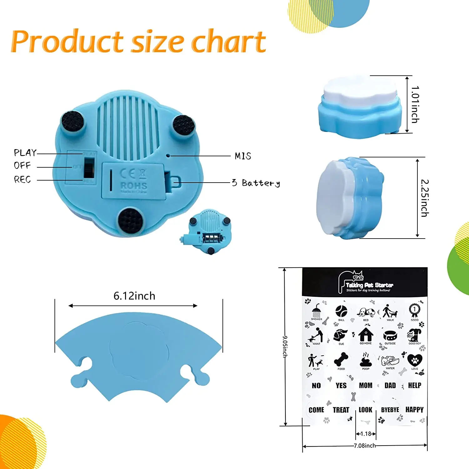 Najtaniej RIBOSY Pet Communication Training Nagrywalny Przycisk Rozmowy, Przycisk Nagrywania Głosu Dla Psa, Nagraj Swój Własny Brzęczyk Odpowiedzi Głosowej Tanie RIBOSY Pet Communication Training Nagrywalny Przycisk Rozmowy, Przycisk Nagrywania Głosu Dla Psa, Nagraj Swój Własny Brzęczyk Odpowiedzi Głosowej