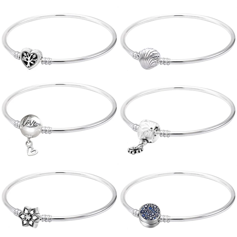 

Браслет из серебра 925 пробы с застежкой и бусинами