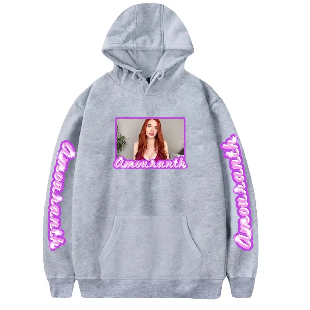 Свитшот Amouranth Merch для мужчин и женщин свитшот с длинным рукавом уличная одежда в