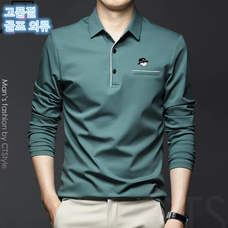 

2022 Golf Wear man Men's Long Sleeve T-shirt Golf Clothing Sportswear Outdoor Leisure Golf POLO Shirt Sports Golf Shirts men