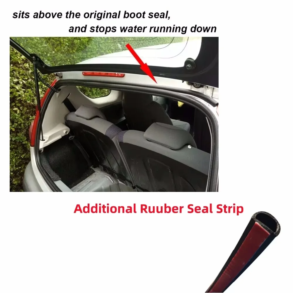 

Для Citroen C1 Peugeot 107 Toyota Aygo водонепроницаемая полоса уплотнения стоп дождя в багажнике задняя дверь внешние детали Стайлинговые молдинги