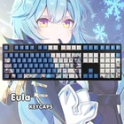 Genshin клавиатура с ударным колпачком, украшение для клавиатуры, игровой персонаж, колпачки для клавиш Eula, крутой человек, поклонники Otaku, рождественские подарки