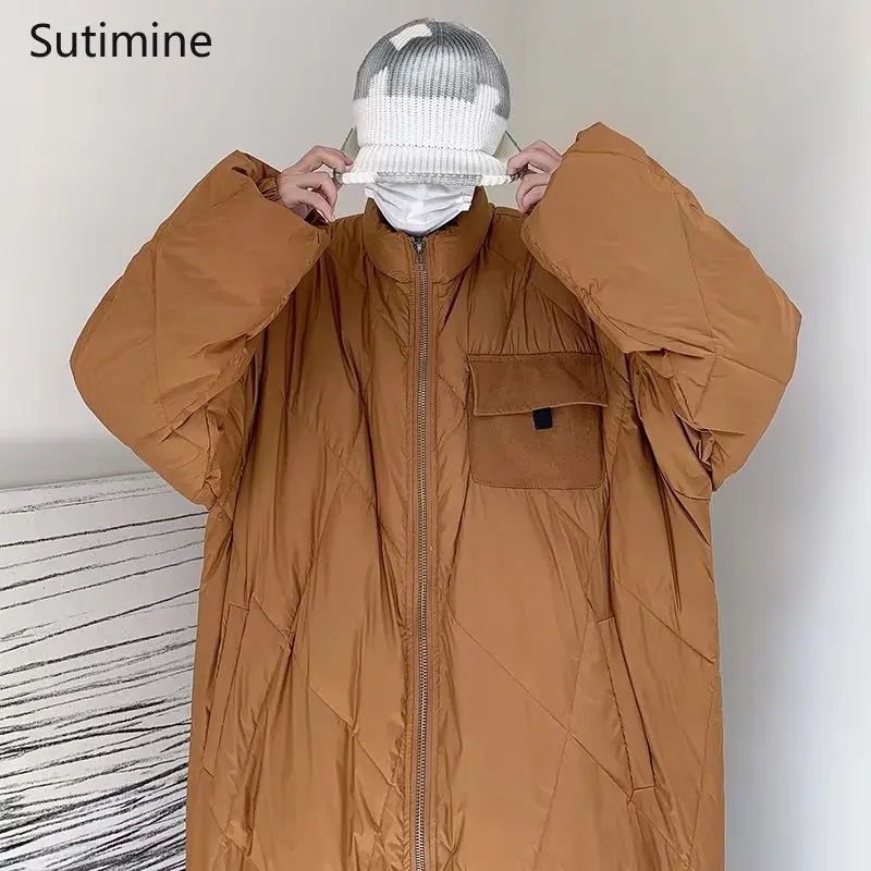 Winter Clothes Women Office Lady Thickened Cotton Coat Korean Version Loose Baseball Cotton Coat Pockets Winter Clothes Women