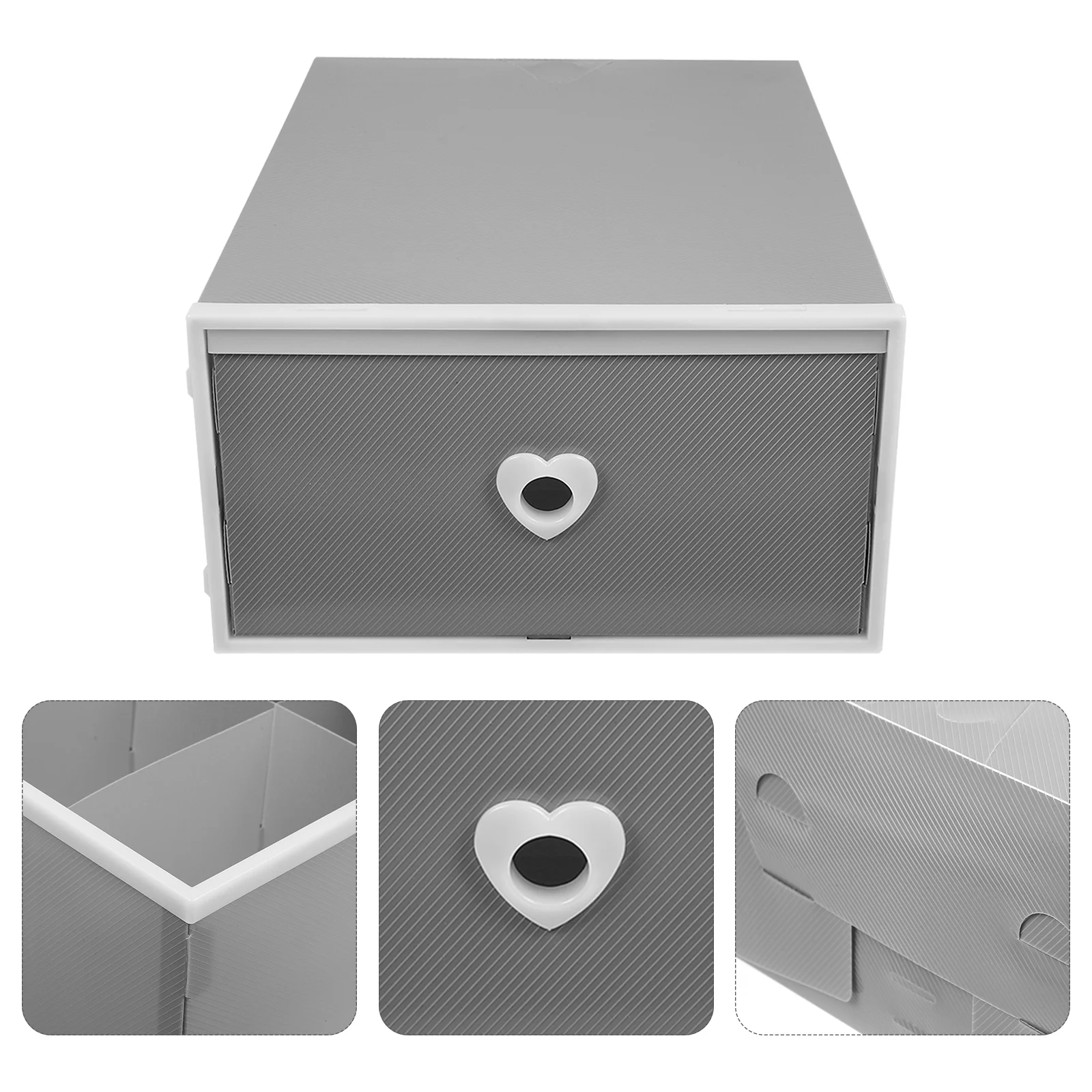 

Grid Storage Box Drawer Organizer Dividers Closet Box for Socks Ties Belts