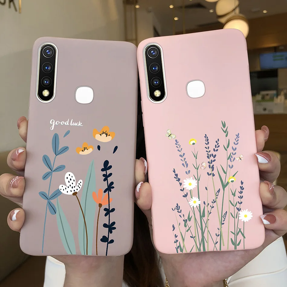 Фото Чехол С Рисунком бабочки и сердца для Vivo Y19 U3 VIVO Y19 vivo U3 Y 19 U 3, Мягкая силиконовая задняя крышка из ТПУ, искусственная кожа, чехол, милая мультяшная Маргаритка №5