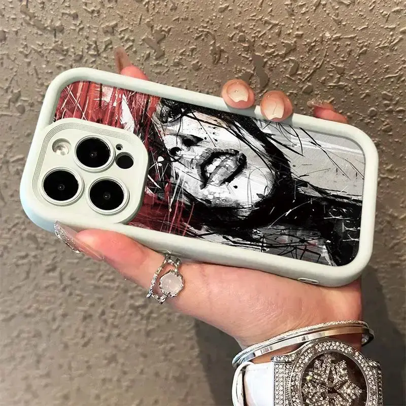 Модный чехол Lmage Girl для телефона iPhone 16 15 14 13 12 11 Pro Max XS XR X 7 8 Plus SE 2022 противоударные
