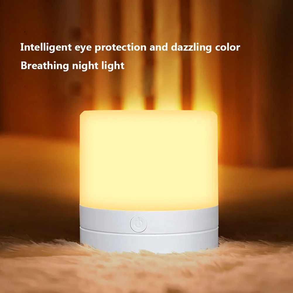 

USB LED Night Light 7 Colors Mini Portable Touch Bedside Lamp Outdoor Indoor Children Bedroom Living Room Ornament Table Lamp