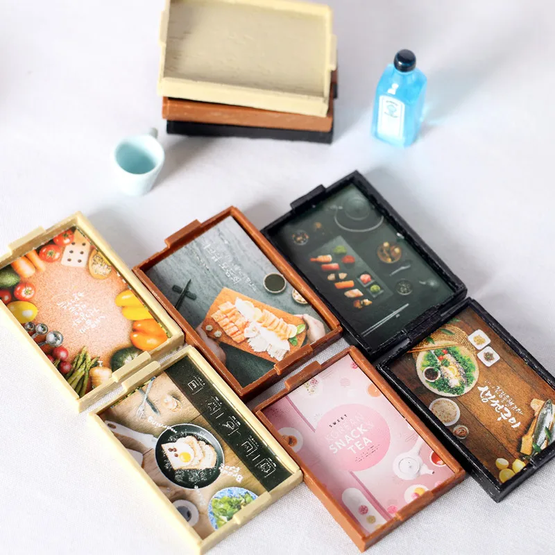 Деревянная обеденная тарелка для кукольного домика в масштабе 1:12 мини-тарелка 1