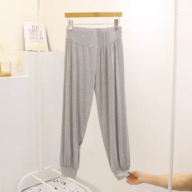 Fdfklak New 2022 Modal Sleep Pants Women Loose Bloomers Home Wear Pajamas Pant Spring Autumn Nightwear Ladie's Trousers
