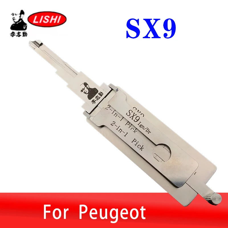Фото Инструмент для автослесаря SX9 LISHI 2-в-1 для Citroen ZX FUKANG, декодер, отмычка для открывания дверей, профессиональный инструмент для автомобильной безопасности №1