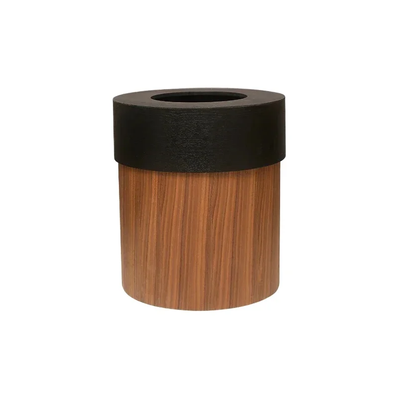 Мусорное ведро из массива черного ореха высококачественное мусорное для отеля