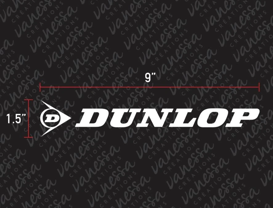 

2 шт., автомобильные виниловые наклейки для шин DUNLOP