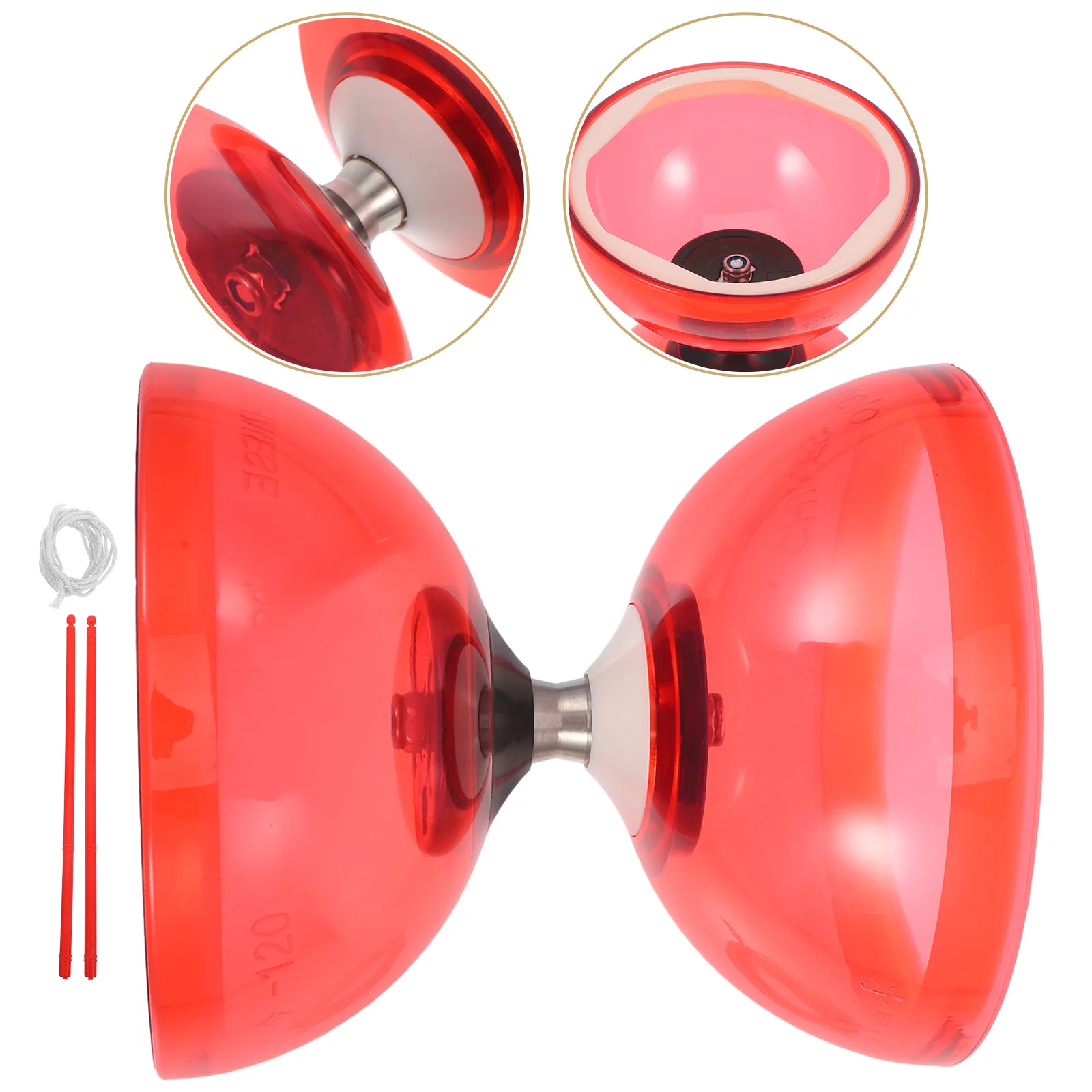Китайский Diabolo Yoyo мягкие резиновые двойные колеса подшипники детская игрушка для