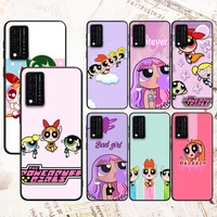 powerpuff girls anime for t mobile revvl v 5g 4 revvl v plus 5g 4 black phone case shockproof soft silicone cover capa