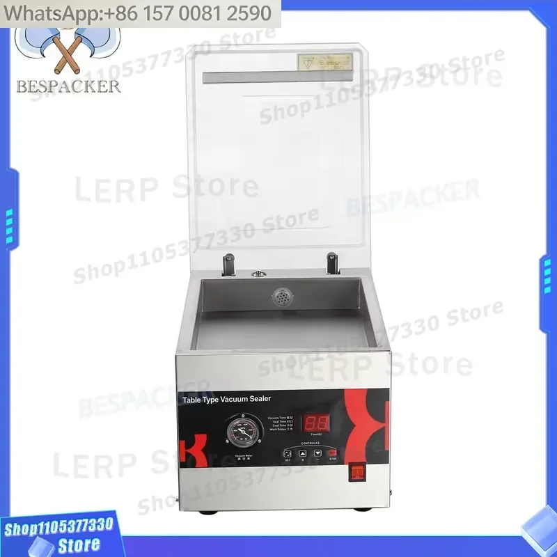 Фото Вакуумный упаковщик Bespacker DZ-260C автоматический настольный бытовой с функцией подачи азота для вакуумной упаковки продуктов №3
