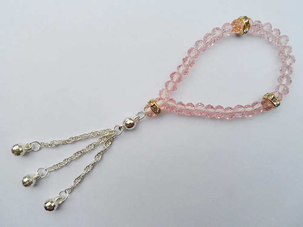 Tiki Official-website по 2 грн Браслет с розовыми кристаллами Женские религиозные