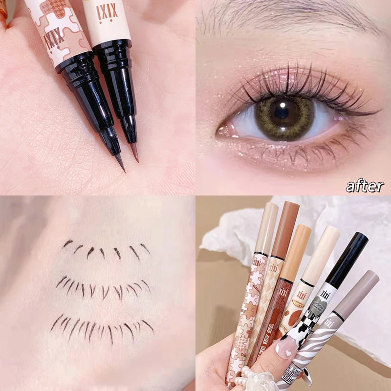 

Eyeliner Pen Long Lasting No Smudging Quick Drying Brown Lying Silkworm Pencil Liquid Eye Shadow Beauty Makeup Cosmetics Tool