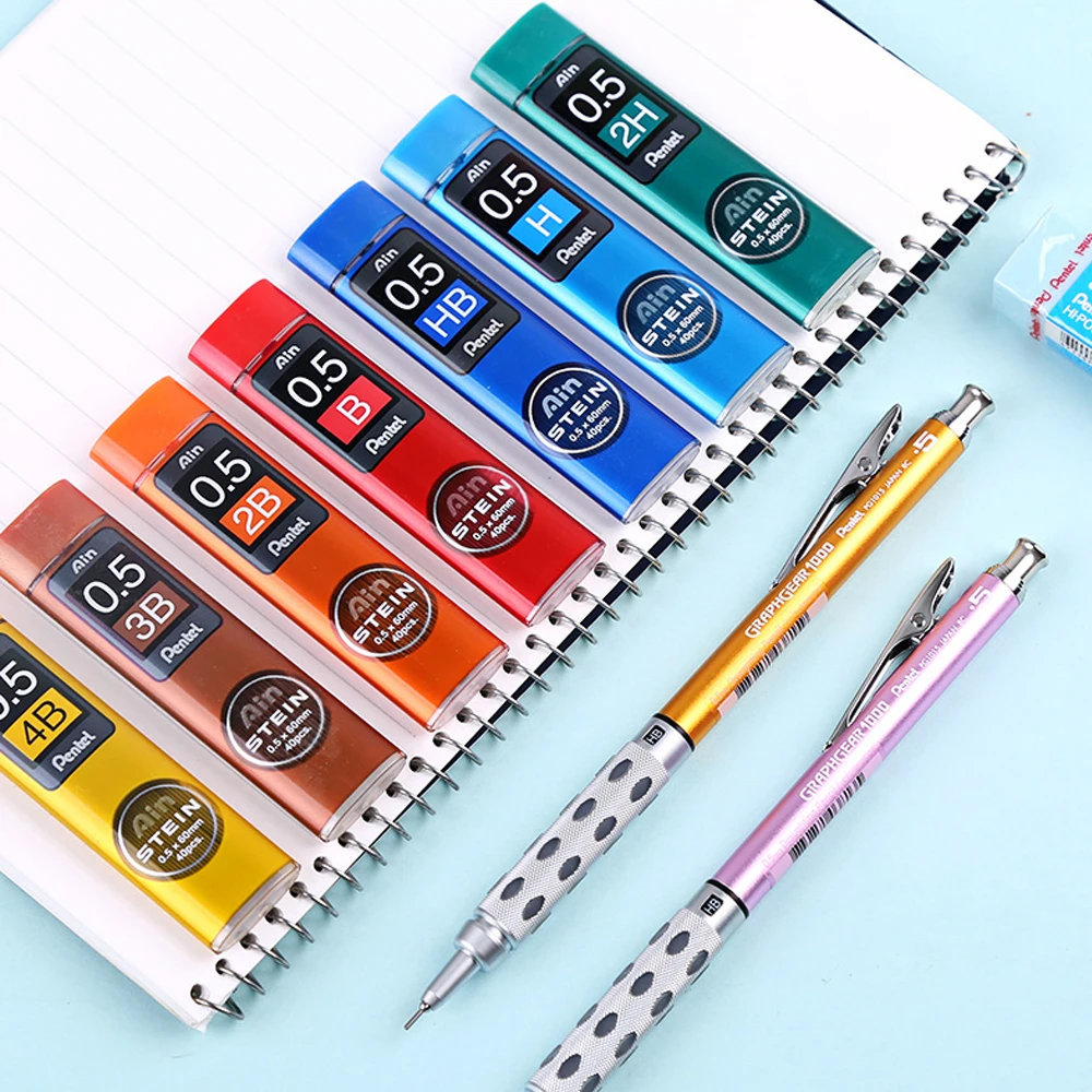 Pentel небьющийся STEIN высокополимерный графитовый грифель C275 AIN, автоматический карандашный грифель 0,30,50,70,9 мм, подвижный грифель B2BHB (art.: 3920cd820cffc) - 3920cd820cffc
