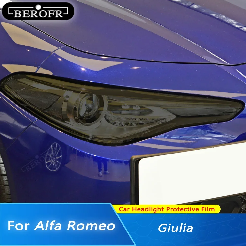 2 шт. прозрачные ТПУ наклейки для автомобильных фар