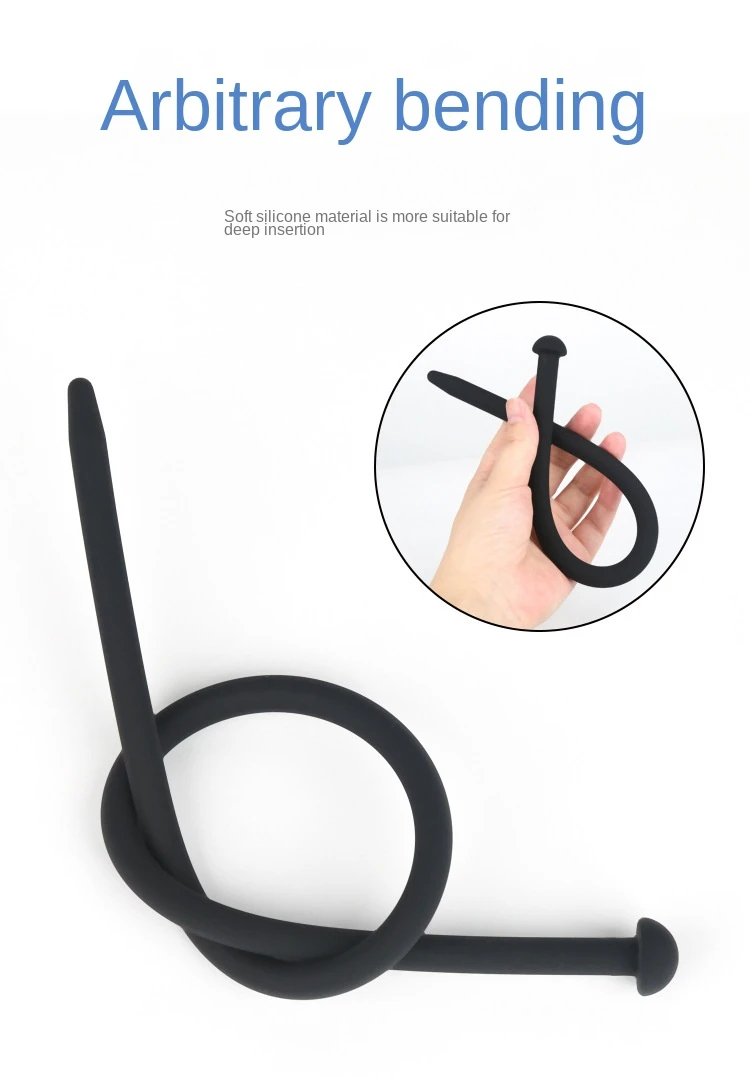 Скромный мастурбатор для мужчин силиконовый катетер-расширитель уретры