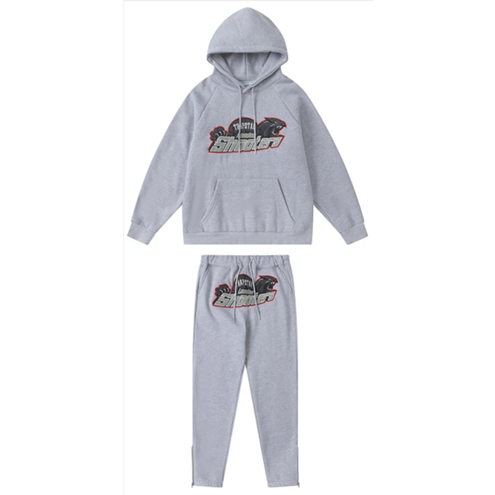 Trapstar Hoodie Set and Pants Men's New Street Fashion Clothing Pullover 2022 Activewear Men's Harajuku Casual Sweatpants Set