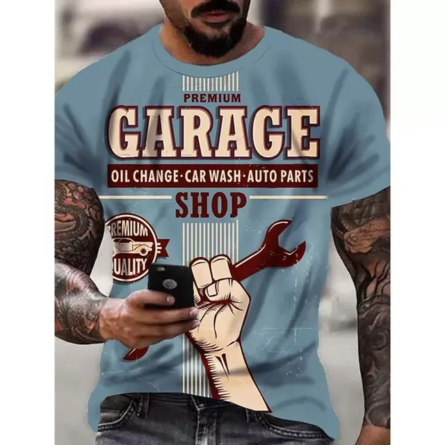 

NEW IN Tee Summer Clothes 3D Print 3D Graphic Prints Letter Round Neck 66 Road Daily Holiday New Short Sleeve Tops Casual футбол