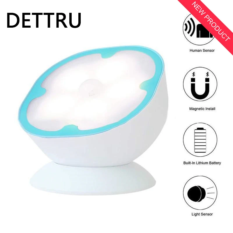 

Светодиодный ночник детали с ИК-датчиком движения, вращающийся на 360 °, перезаряжаемый светильник для дома, прихожей, настенный светильник с...