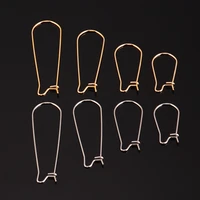 20 pcslot hoops ear wire hook french earring loop hoops ear wire hook for diy making earrings settings base accessories