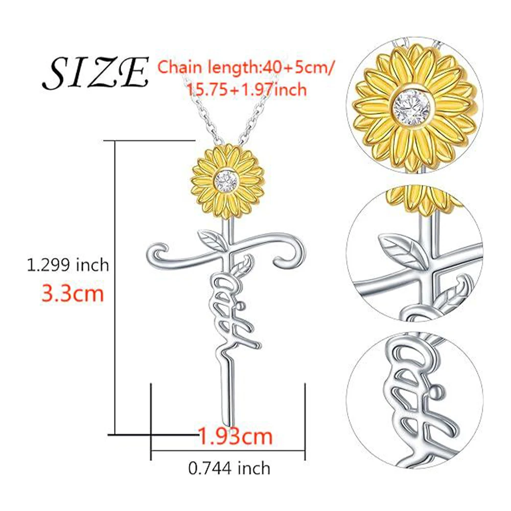 Новое весенне-летнее ожерелье с подвеской навсегда в виде буквы подсолнуха