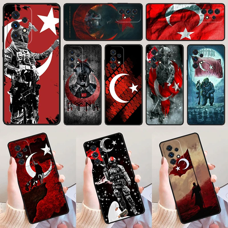 Турецкий флаг солдат для Samsung Galaxy A52 A72 A73 A20e A21S A50 A70 A11 A12 A42 A31 A40 A51 A71 A32 A80 A91 чехол