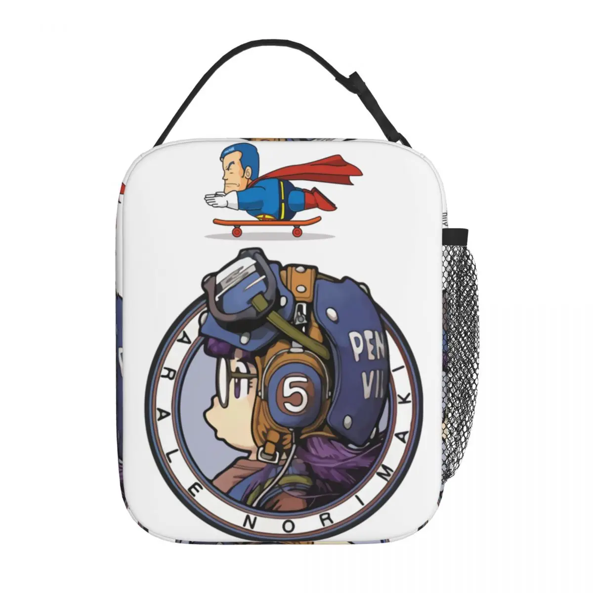 

Suppaman Sourman Thermal Insulated Lunch Bag School Dr. Slump Portable Lunch Container Cooler Thermal Lunch Box