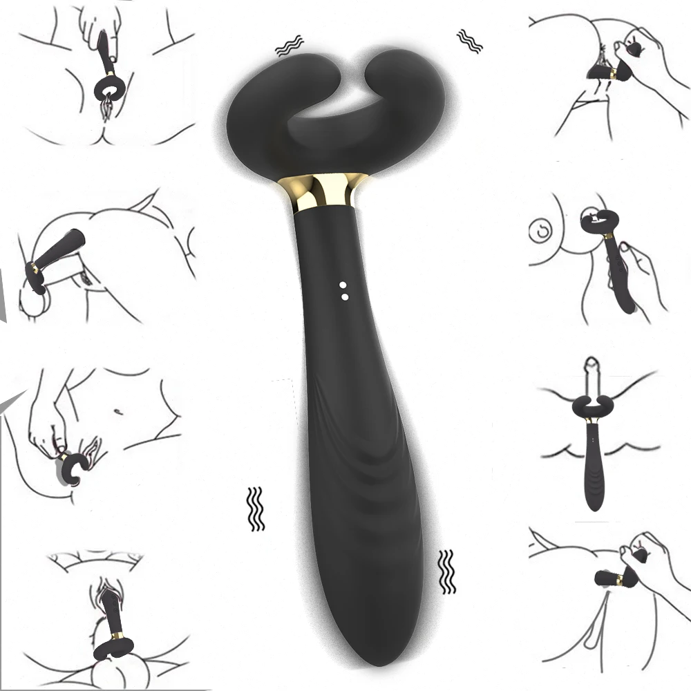 Penis Masturbator G Spot Vibrator Double Penetration Clit Clitoral Dildo Vibrador juguetes sexul3s Adult Sex Product for Couples