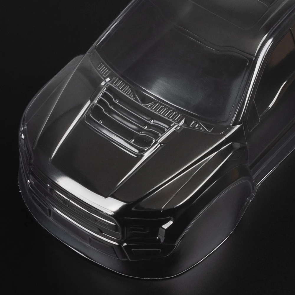Колесная база 12 3 дюйма 313 мм 2017 F150 Raptor Pickup PC Clear Body for 1/10 RC Crawler Axial SCX10 TRX4 YIKONG 4102 RGT 86100