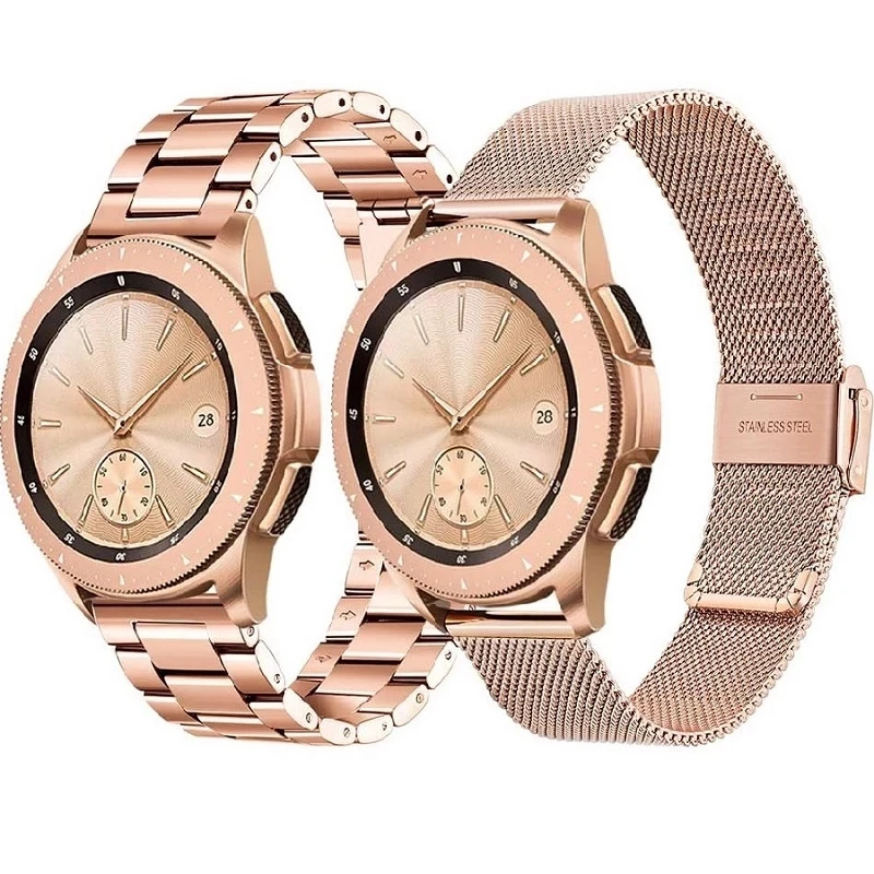 

18 20 22mmFor Garmin Vivoactive 4 3 4S band Magnetic milanese strap stainless steel wrist bracelet For Garmin Venu /2/2S/Sq band