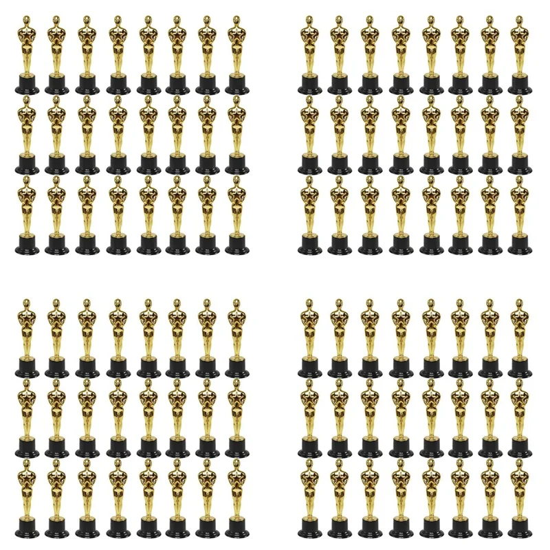 Новинка 96 упаковок пластиковая статуэтка трофеев с золотой звездой для