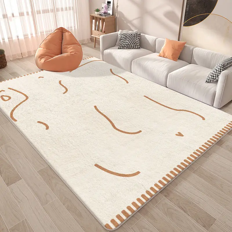

Cashmere Carpets for Living Room Lounge Rug Decoration Home Sofa Mat Dense Bedoom Rugs Thick Plush Children's Carpet Bath Mat