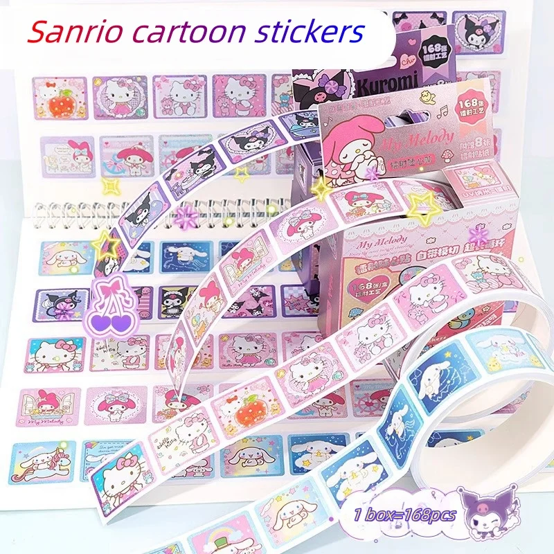 Sanrio стикер аниме Hello kitty Kuromi моя мелодия милые DIY декоративные стикеры детский