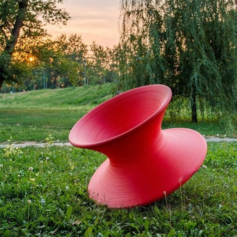 

Повседневный стул, сетчатый, с красным верхом, стакан на 360 градусов, вращающийся стул, стул, одноместный диван, мебель mueмягкая мебель
