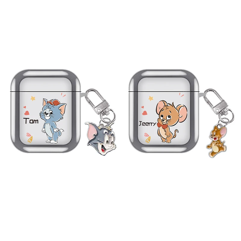 

Cartoon Mouse Cat Electroplated Case for Apple AirPods 1 2 3 Pro Cases Cover IPhone Bluetooth Earbuds Earphone Air Pod Pods Case