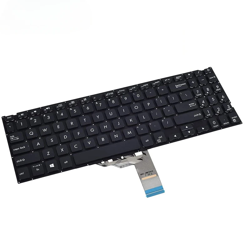 Фото Клавиатура для ноутбука Asus Vivobook 15 F512 F512DA F512JA F512FA F512UA X512 X512FA без подсветки, черная, раскладка US №3