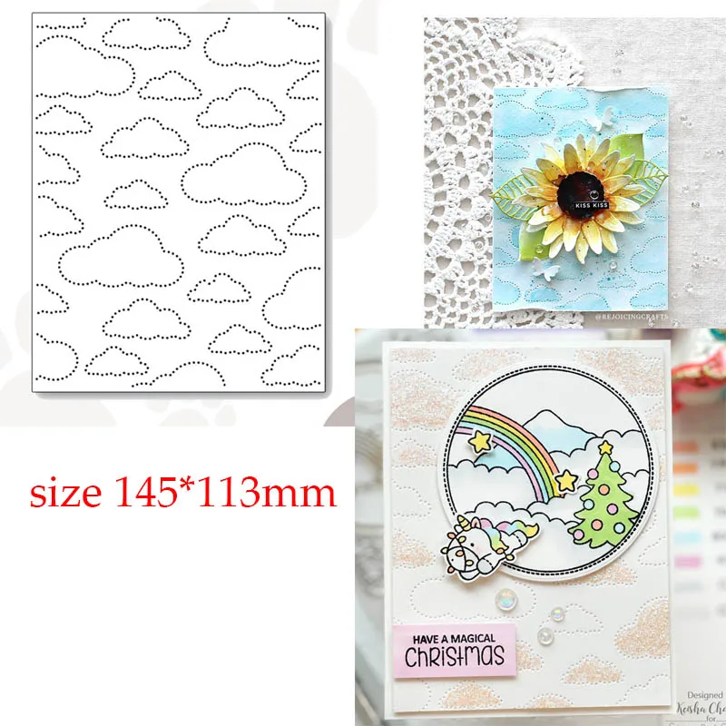 Металлические штампы для вырезания в виде облака форма карточек скрапбукинга