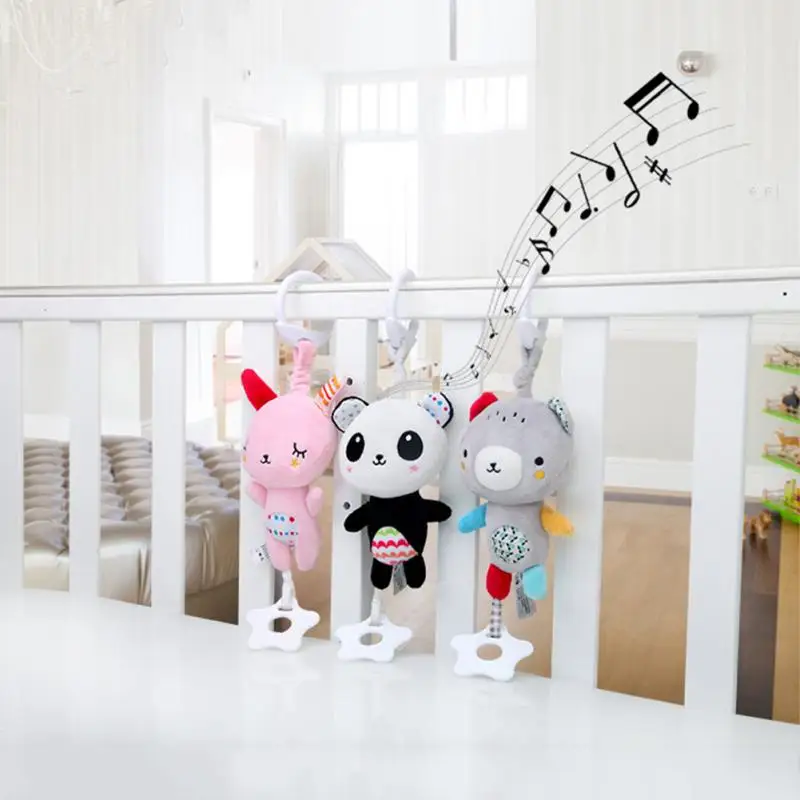 

Baby Bed Stroller Mobile Hanging Rattles Newborn Music Sounding Baby Stroller Hanging Toy Bed Hanging Puzzle Plush Toy Baby Gift