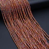 20pcs wholesale natural stone crystal color plated faceted small bead orange red beaded diy making necklace bracelet jewelry38cm