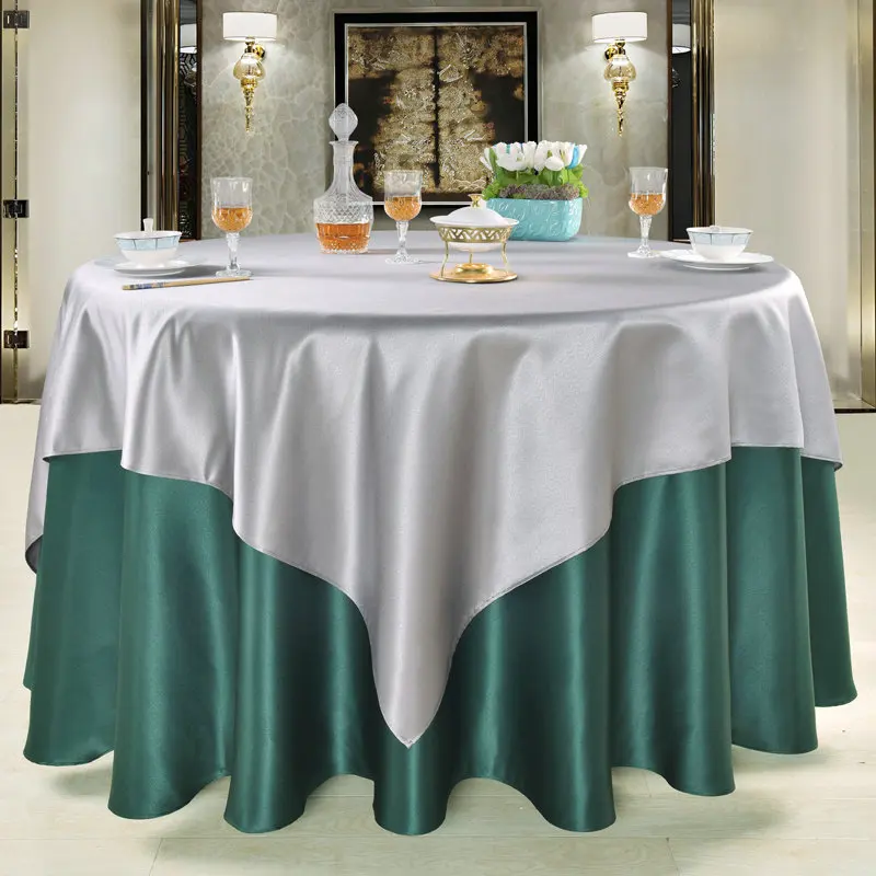 

Скатерти для отеля чистый цвет, круглый стол, более высококлассная двойная тканевая коробка _ kng1389