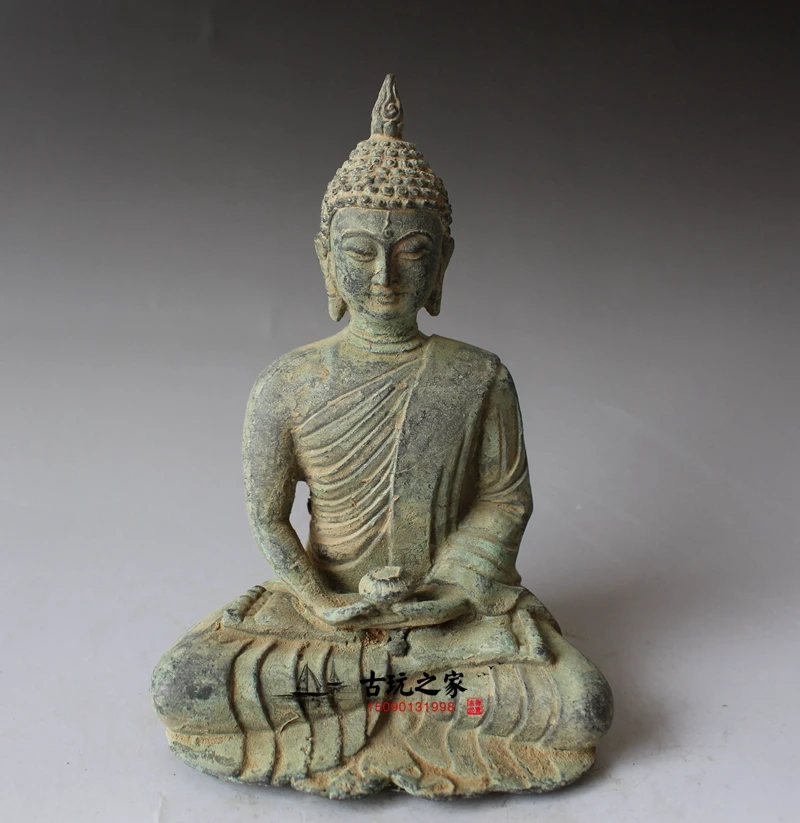 

China Old Bronze Collections From The Countryside Shakya Muni Buddha Statue