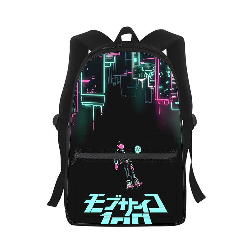 Mob Psycho 100 Anime Men Women Backpack 3D Print Fashion Student School Bag Laptop Backpack Kids Travel Shoulder Bag