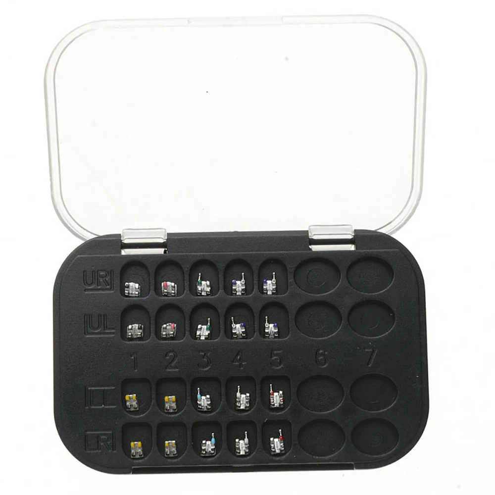 20 шт./коробка AZDENT стоматологические моноблоки ортодонтические скобы Mini MIM Roth .022 с