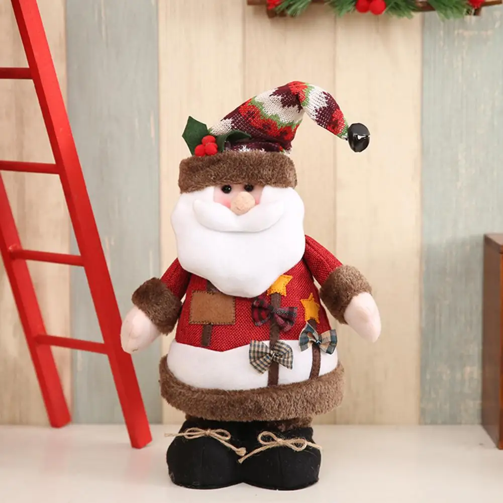 

Xmas Decoration Cute Santa Claus Shape Plush Toy Ornament for Christmas